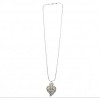 Exclusive Sophisticated Leaf Shaped Pendant With Classic Styled Chain